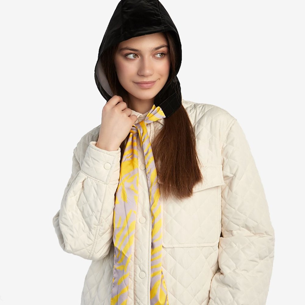 UNU Head Scarf Black Summer Waterproof Hood NWT